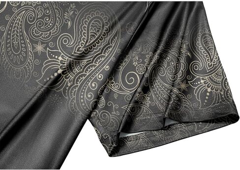 قمصان بولو بيزلي للرجال من TEREDIER كاجوال بأكمام قصيرة وطباعة قميص جولف بولو هاواي in Kuwait