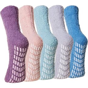 WEVIAS جوارب مستشفى غير قابلة للانزلاق للنساء شبشب جوارب غامض مع قبضة الشتاء الحراري رقيق دافئ لينة الجوارب الدافئة in Kuwait