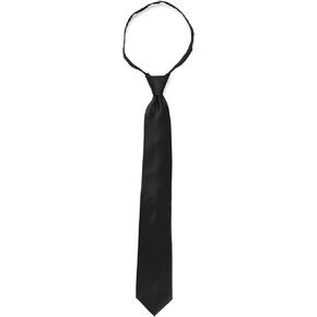 Umo Lorenzo Mens Zipper Tie - Solid Color Black Red and Navy Zipper Tie in Kuwait