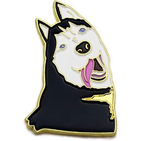 مضحك سيبيريا هاسكي المينا التلبيب دبوس لطيف الكلب المينا دبوس هدايا لمحبي الكلاب in Kuwait