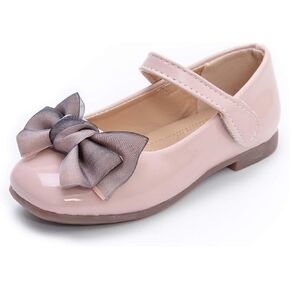Komfyea Girl's Toddler/Little Kid Cute Bowknot Ballet Flat Dress Shoes