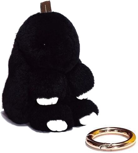 Unpafcxddyig Bunny Keychain Cute Rex Rabbit Fur Keychain Car Handbag Keyring in Saudi Arabia