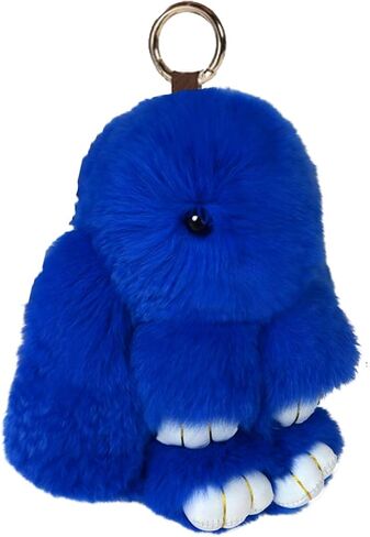 Unpafcxddyig Bunny Keychain Cute Rex Rabbit Fur Keychain Car Handbag Keyring in Saudi Arabia