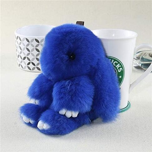 Unpafcxddyig Bunny Keychain Cute Rex Rabbit Fur Keychain Car Handbag Keyring in Saudi Arabia
