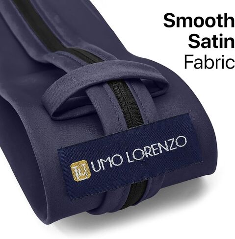 Umo Lorenzo Mens Zipper Tie - Solid Color Black Red and Navy Zipper Tie in Saudi Arabia
