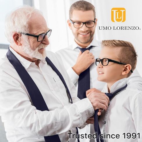 Umo Lorenzo Mens Zipper Tie - Solid Color Black Red and Navy Zipper Tie in Saudi Arabia