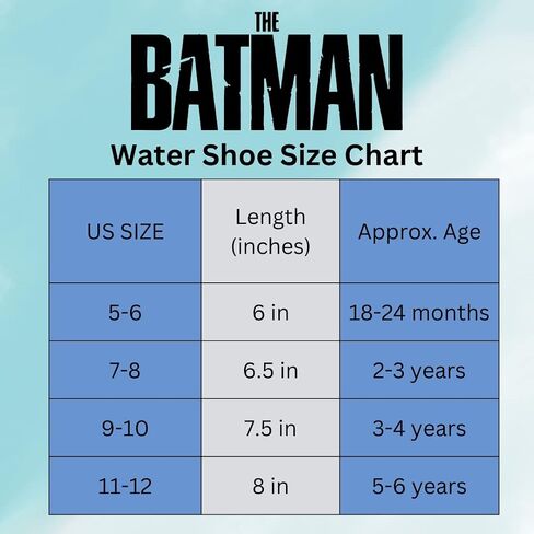 Josmo Boy's Batman Water Shoes-Aqua Socks for Kids-Sandals Waterproof Sport Summer Slip-on Character Superhero Comics Outdoor Beach Pool Slides Swim Slippers in Saudi Arabia