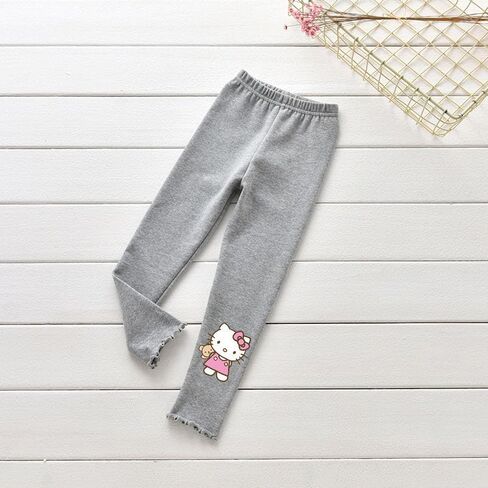 Girl Leggings Hello Kitty Kid Pants Autumn Fall Soft Toddler Sport Casual Flower-Shape Leggings 2-9Y in Kuwait