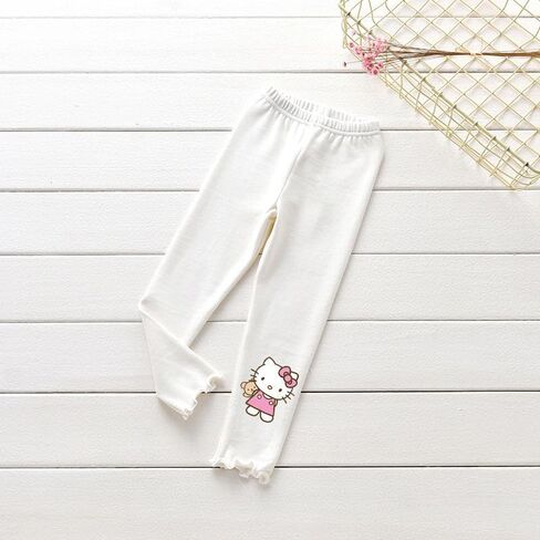 Girl Leggings Hello Kitty Kid Pants Autumn Fall Soft Toddler Sport Casual Flower-Shape Leggings 2-9Y in Kuwait