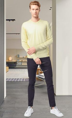 سترة X RAY للرجال ذات قصة ضيقة ورقبة على شكل حرف V، سترة للرجال في الخريف والشتاء (متوفرة بمقاسات كبيرة وطويلة) in Kuwait