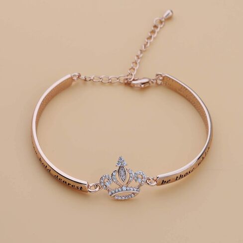 LQRI Sweet 15 Gifts Girls Sweet 15 Jewelry Quinceanera Gift Princess Crown Bracelet Quince Jewelry 15th Birthday Gift (silver) in Saudi Arabia