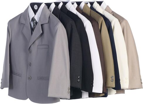 5 Piece Dark Gray Suit with Shirt Vest and Tie in Saudi Arabia