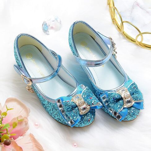 فستان الحفلات التنكرية للأميرات من Ohlover Flower Girls حذاء لامع ماري جينس in Kuwait