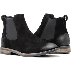 حذاء Enzo Romeo BL01 للرجال من تشيلسي، فستان أنيق سهل الارتداء من الجلد السويدي، حذاء للكاحل in Kuwait