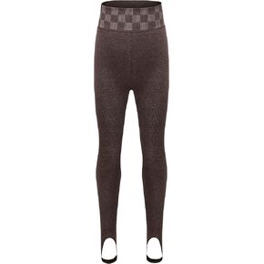 Moon Tree Girls Winter Fleece Lined Leggings Thermal Warm Footed/Footless Tights High Waist Leggings Pants in Kuwait