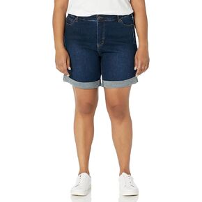 SLIM-SATION Women's Hem Boyfriend Shorts with Rolled Cuff in Saudi Arabia
