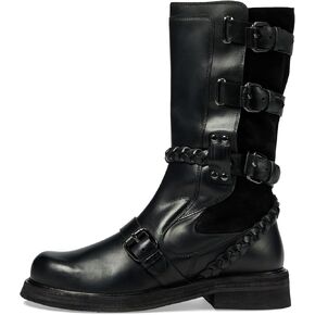 Free People Billie Buckle Women’s Boots - Leather Upper - Leather Lining & Insole - Triple Buckle Design in Saudi Arabia