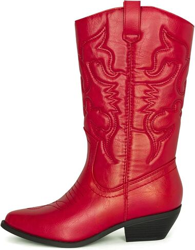 Chariot & Co Ring Women’s Western Cowgirl Boots – Mid-Calf Style with 2" Heel in Multiple Colors in Saudi Arabia