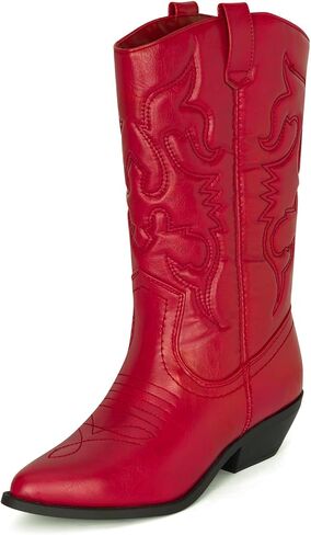 Chariot & Co Ring Women’s Western Cowgirl Boots – Mid-Calf Style with 2" Heel in Multiple Colors in Saudi Arabia