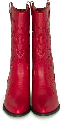 Chariot & Co Ring Women’s Western Cowgirl Boots – Mid-Calf Style with 2" Heel in Multiple Colors in Saudi Arabia