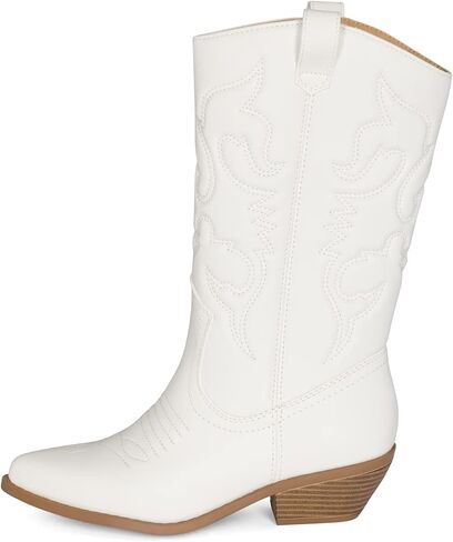 Chariot & Co Ring Women’s Western Cowgirl Boots – Mid-Calf Style with 2" Heel in Multiple Colors in Saudi Arabia