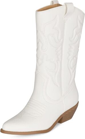 Chariot & Co Ring Women’s Western Cowgirl Boots – Mid-Calf Style with 2" Heel in Multiple Colors in Saudi Arabia