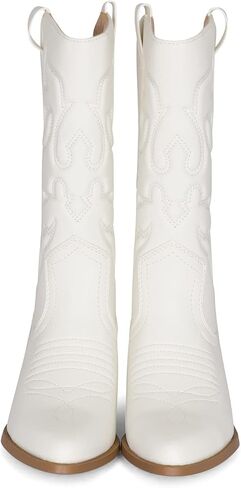 Chariot & Co Ring Women’s Western Cowgirl Boots – Mid-Calf Style with 2" Heel in Multiple Colors in Saudi Arabia