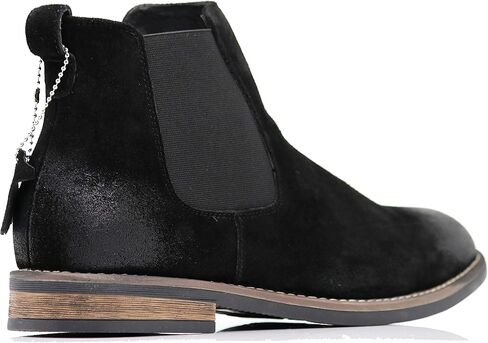 حذاء Enzo Romeo BL01 للرجال من تشيلسي، فستان أنيق سهل الارتداء من الجلد السويدي، حذاء للكاحل in Kuwait