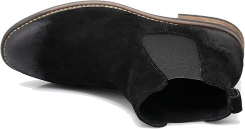 حذاء Enzo Romeo BL01 للرجال من تشيلسي، فستان أنيق سهل الارتداء من الجلد السويدي، حذاء للكاحل in Kuwait