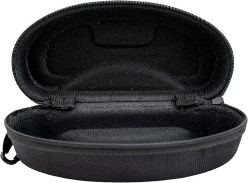 Epoch Eyewear Premium Zippered Hard Sunglasses Case and Microfiber Pouch Classic Black in Saudi Arabia