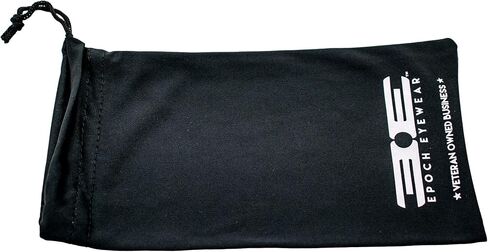 Epoch Eyewear Premium Zippered Hard Sunglasses Case and Microfiber Pouch Classic Black in Saudi Arabia