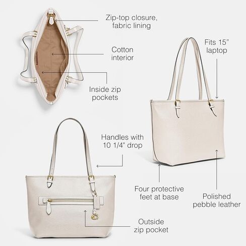Coach Polished Pebble Leather Taylor Tote in Saudi Arabia