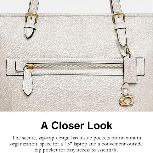 Coach Polished Pebble Leather Taylor Tote in Saudi Arabia