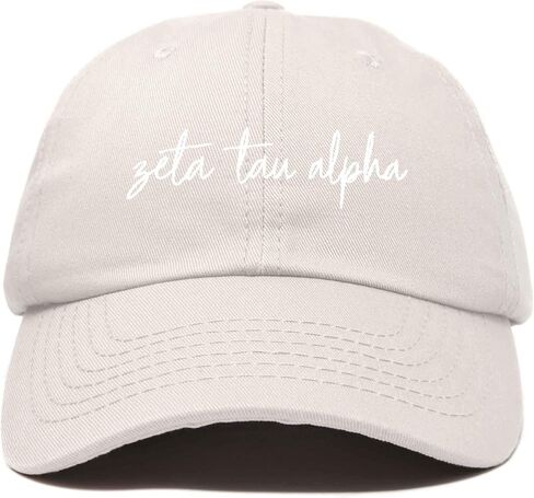 قبعة DALIX Zeta Tau Alpha للسيدات، قبعة بيسبول مخطوطة in Saudi Arabia