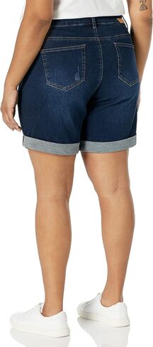 SLIM-SATION Women's Hem Boyfriend Shorts with Rolled Cuff in Saudi Arabia