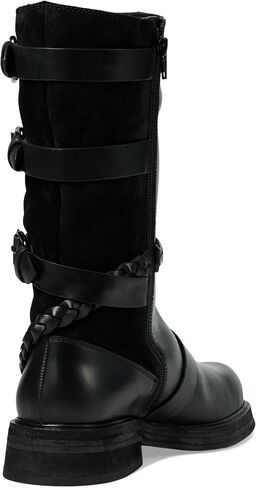 Free People Billie Buckle Women’s Boots - Leather Upper - Leather Lining & Insole - Triple Buckle Design in Saudi Arabia