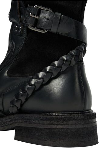 Free People Billie Buckle Women’s Boots - Leather Upper - Leather Lining & Insole - Triple Buckle Design in Saudi Arabia