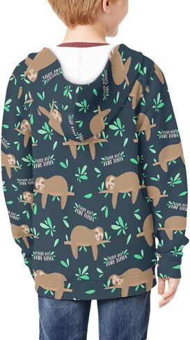 SEANATIVE Boys Girls Zip Up Hoodies Kids Fashion Sweatshirt Fall Winter Lightweight Jacket with Pocket in Saudi Arabia
