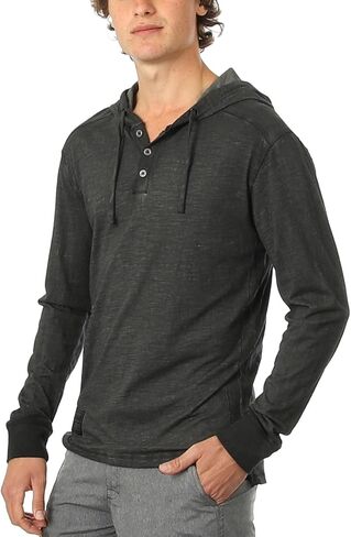 ZIMEGO Men's Long Sleeve Hoodie Garment Dyed Pullover Hood shirt - Lightweight in Saudi Arabia