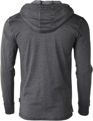 ZIMEGO Men's Long Sleeve Hoodie Garment Dyed Pullover Hood shirt - Lightweight in Saudi Arabia