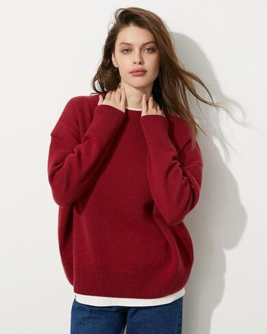Women's Lightweight Soft Petite Crewneck Lightweight Solid Plain Sweaters Fall Winter Pullover Jumper Tops in Kuwait