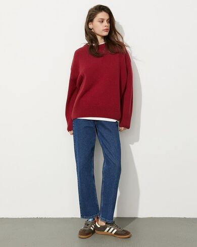 Women's Lightweight Soft Petite Crewneck Lightweight Solid Plain Sweaters Fall Winter Pullover Jumper Tops in Kuwait