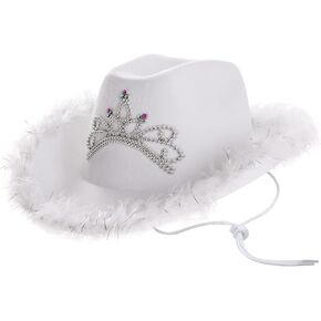 قبعة راعية البقر النسائية من Funny World قبعة تاج الأميرة تاج رعاة البقر in Kuwait