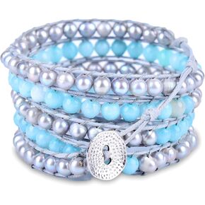 أساور معصم سبيريت راب مطرز - أساور بوهو للنساء والرجال - سوار خرز - مصنوع يدويًا في بالي للنساء والرجال - هدية رائعة للنساء والرجال in Kuwait