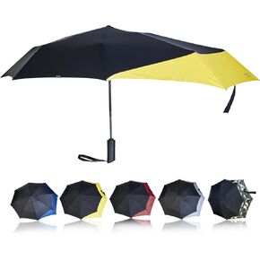 Coopola Amplify Tail Umbrella - 49-Inch Arc Large Umbrella, Auto Open and Close Button UV Umbrella with UPF 50+ Fabric, 0.92 lbs Lightweight Folding Umbrella, Compact Umbrella with Extended Frame