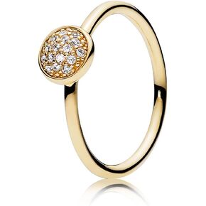 PANDORA Dazzling Droplet 14k Yellow Gold Ring, Size: US-9, EUR-60-150187CZ-60 in Saudi Arabia