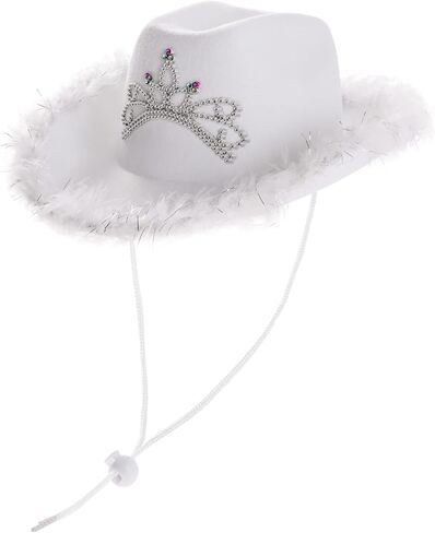 قبعة راعية البقر النسائية من Funny World قبعة تاج الأميرة تاج رعاة البقر in Kuwait