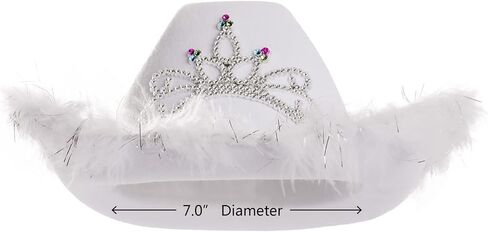 قبعة راعية البقر النسائية من Funny World قبعة تاج الأميرة تاج رعاة البقر in Kuwait