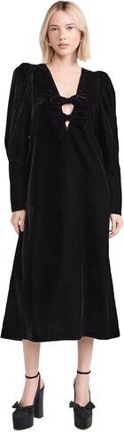 Sea Women's Paloma Velvet Long Sleeve Dress in Saudi Arabia