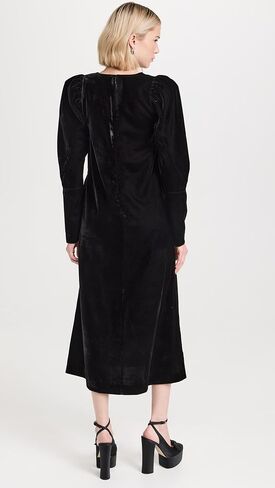 Sea Women's Paloma Velvet Long Sleeve Dress in Saudi Arabia